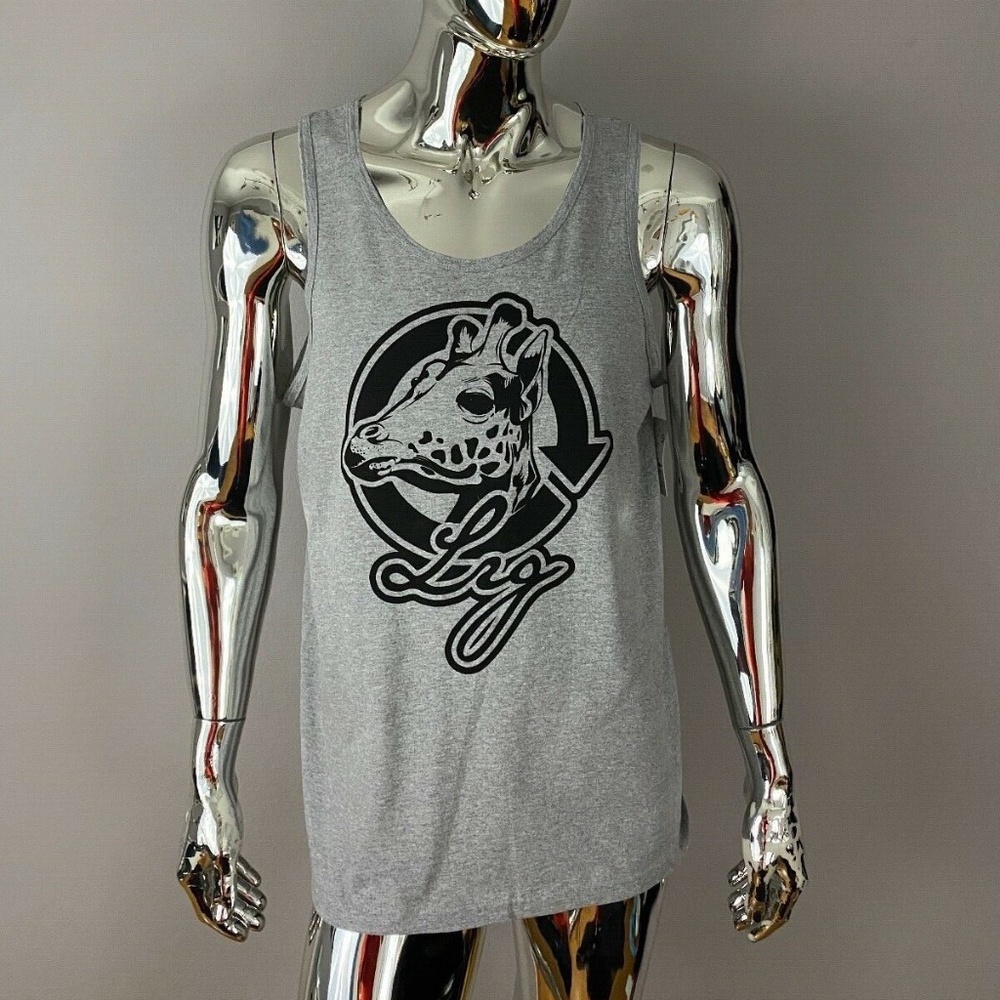 New LRG Lifted Research Group Men’s Gray Graphic T Shirt Size L
